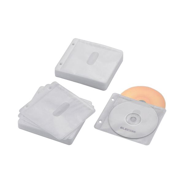 （まとめ） BD・DVD・CD追加用ポケットCCD-NBWB120WH【×10セット】 追加用ポケットで、BD・DVD・CDを手軽に管理 10セットでお得に