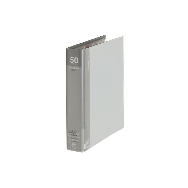 (まとめ) キングジム クリアファイル 差し替え式 大量ポケット A4タテ 30穴 50ポケット付属 背幅54mm ライトグレー 3139-3 1冊 【×5セット】 差し替え可能 大容量ポケット付きA4タテクリアファイル 背幅54mmで収納力抜群 ライトグレーでスタイリッシュ 1冊に50ポケット 【