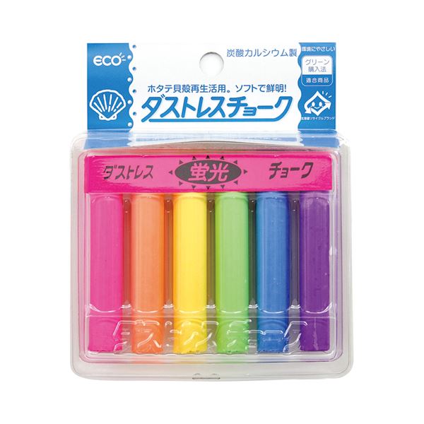 (まとめ) 日本理化学 ダストレスチョーク 炭酸Ｃａ製 6色 DCK-6-6C 1箱(6本：各色1本) 【×30仕掛ける】 柔らかいな書き気味合いの益荒男目じるし、気が大きいな言いあらわすの6色インキ、助けになるなまとめ買い1箱(6本)、日本理化学のダストレスチョーク、炭酸Ｃａ製、6色DCK-6-6C、1箱(6本