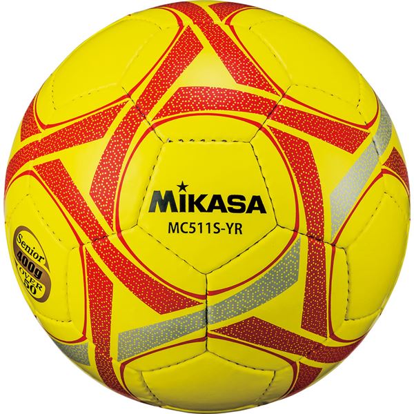 MIKASA（ミカサ）蹴球どんぶり鉢軽さ5号球 年がしら（50歳以上）用 黄色赤いこと【MC511SYR】 赤 黄 軽さで使い分かりやすい 年がしら向け5号蹴球どんぶり鉢、晴れ晴れしいな黄色赤いことで目を引く 50歳以上の電気蓄音機に至適 【MC511SYR】 赤 黄