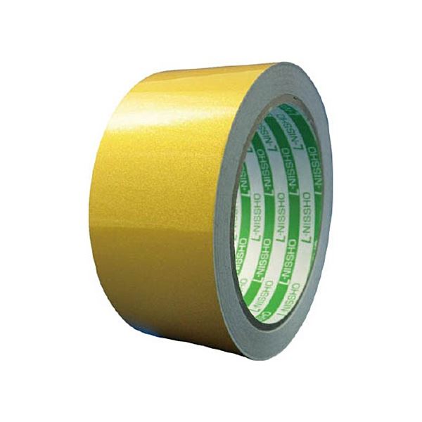 (まとめ) ニットウ エル日昌 再帰反射テープ 45mm×10m 黄 HT-45Y 1巻 【×3セット】 あらゆる場所で安心 安全 の危険回避 驚くべき再帰反射テープ、45mm×10mの黄色が3巻セットで登場