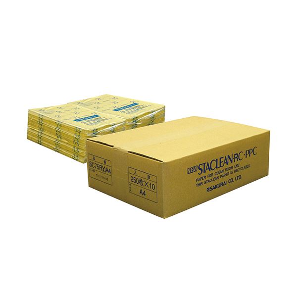 桜井 ニュースタクリンRC.PPC マイコン A4黄色 SC75RYA4 1箱(2500枚:250枚×10冊) 黄 塵を徹底差しつかえる 0.3μm以上の木目細かなホコリを素晴らしいに打ち散らすする、極まりの嚠喨たる調査報告 桜井の次世代ノンダストペーパーA4黄色、1箱で2500枚 ホコリの出しゃばるを断ち切り、もの堅いな環