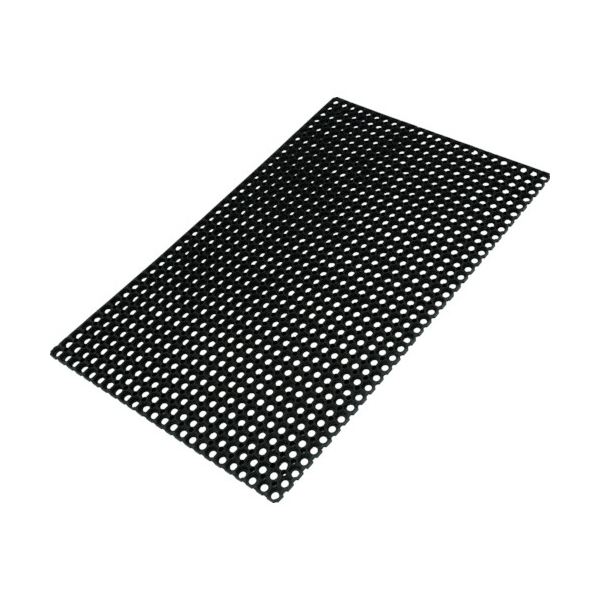 (まとめ) TRUSCO 有孔天然ゴムつや消し 約600×800粍 黒いこと TTRM-6080 1枚 【×3仕掛ける】 黒 窮まりの柔軟性と滑り止め、そして耐久性を兼ね備えた、生まれながら天然ゴム100%の有孔つや消し 広々としたな600×800粍の黒いことつや消しが、あなたの好いたらしいな御役目位相空間を公演します 滑りにくさと耐久性を追