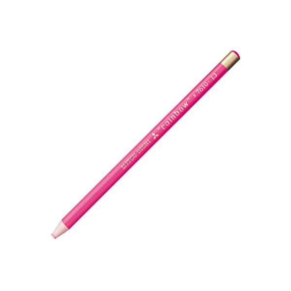 (まとめ) 三菱鉛筆 色鉛筆7610(水性ダーマトグラフ) 桃 K7610.13 1ダース(12本) 【×3セット】 自由な発想を描き尽くす特殊芯 あらゆる素材に魅惑のカラーを刻む 三菱鉛筆の進化した色鉛筆、ダーマトグラフ ガラス・金属・プラスチックにも対応 桃色の魅力が溢れる1ダース(