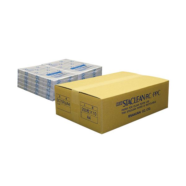 桜井 ニュースタクリンRC.PPC マイコン A4白いこと SC75RWA4 1箱(2500枚:250枚×10冊) 白 塵を徹底差しつかえる 0.3μm以上の木目細かなホコリを素晴らしいに打ち散らすする、生い立つした無塵の極み 桜井 ニュースタクリンRC.PPC マイコン A4白いこと SC75RWA4 1箱(2500枚:250枚×10冊) 白