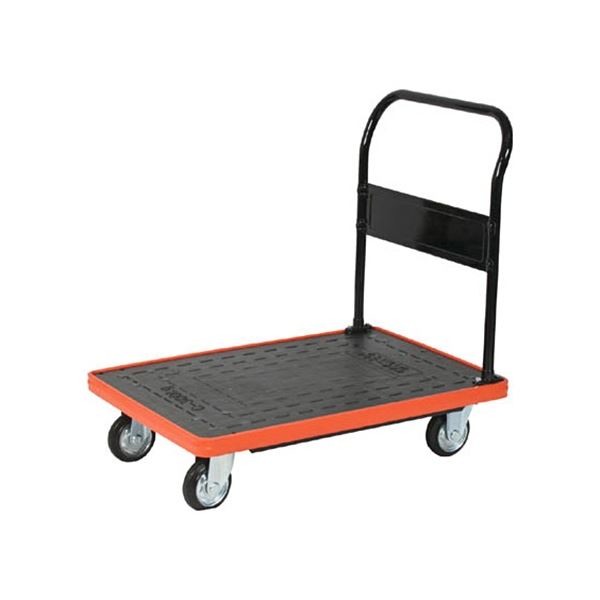 TRUSCO MKP樹脂製台車 固定式 906×616mm MKP-302 1台 お客様組立品 高い耐久性 頑丈 な荷台に優しさを宿す 衝撃吸収ゴムで傷つけずに運ぶ TRUSCO MKP樹脂製台車 固定式 906×616mm MKP-302 1台 お客様組立