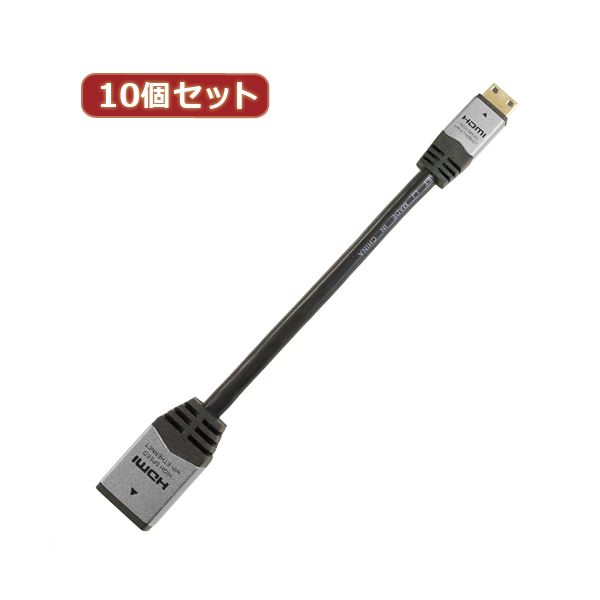 10個セット HORIC HDMI-HDMI MINI変換アダプタ 7cm シルバー HCFM07-010X10 高画質撮影に最適 HDMIミニ端子対応のデジカメ・ビデオカメラ用変換アダプタ 写真や動画を簡単に転送 シルバーの7cmコンパクトサイズで持ち運びも便利 HORIC HDMI-HDMI MINI変換アダプタ10個セッ 9,111円