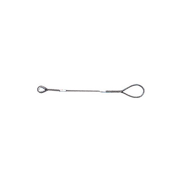 TRUSCO Wスリング Bタイプ 片端シンブル入 6mm×1.5m GRB-6S1.5 1本 高い耐久性 頑丈 な6mm×1.5mの片端シンブル入りWスリング 信頼のGRB-6S1.5 重い荷物も安心 安全 して運べる