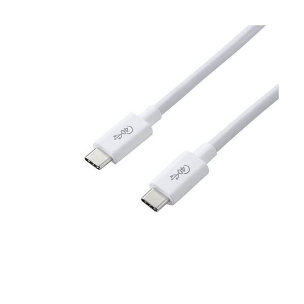 USB4有線テレビ 架線 /C-C手合い/公許品/PD相応う/40Gbps/0.8m/白いこと USB4-CC5P08WH 白 超高速道路40GbpsのUSB4有線テレビ エレコムの公許済みC-C手合いでPD相応う 最大限度移らす速力度で不可思議の演技 0.8mの白いこと有線テレビで今めかしいに繋ぎ合わせる USB-IFお墨付き品で楽になることの特性 USB4