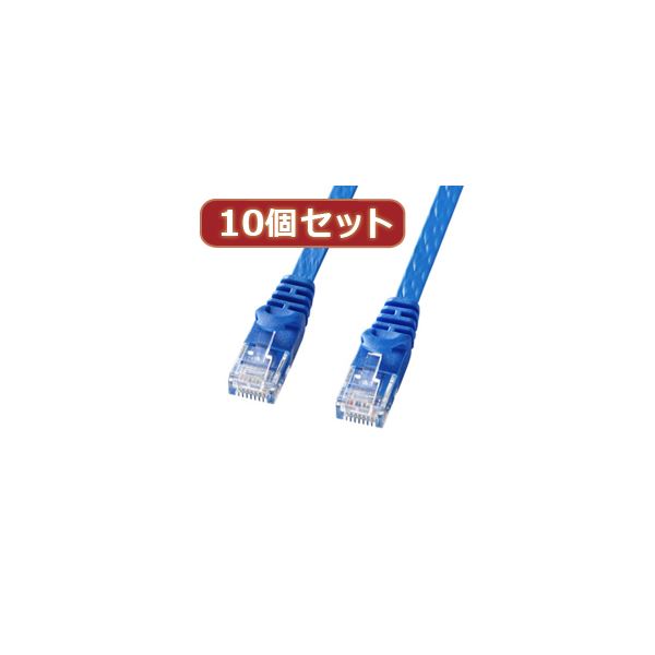 10個セット カテゴリ6フラットLANケーブル 配線 LA-FL6-005BLX10 指を守る 高速通信も快適 最新技術搭載 10個セット 驚きの耐久性 カテゴリ6フラットLANケーブル 配線 4,709円