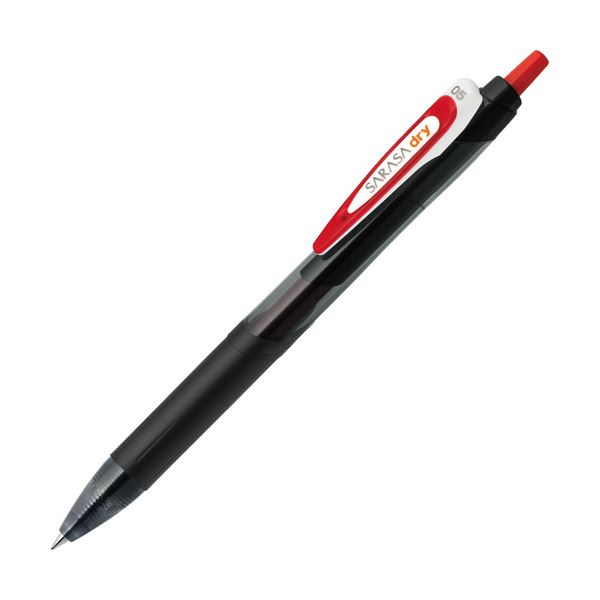 (まとめ) ゼブラ ゲルインクボールペンサラサドライ 0.5mm 赤 JJ31-R 1本 【×50セット】 瞬時に乾く 指で触っても汚れない 驚きの速乾性 ゼブラ ゲルインクボールペン ドライサラサ 0.5mm 赤 JJ31-R 1本【×50セット】