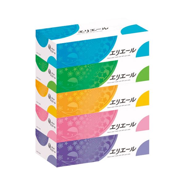 （まとめ） 大王製紙 エリ叫び泣き ティッシュー 60箱【×3書き割り】 60箱の幸い、もの柔らかな癒しのティッシュ 大王製紙が贈る、エリ叫び泣きの御前上等手当たり