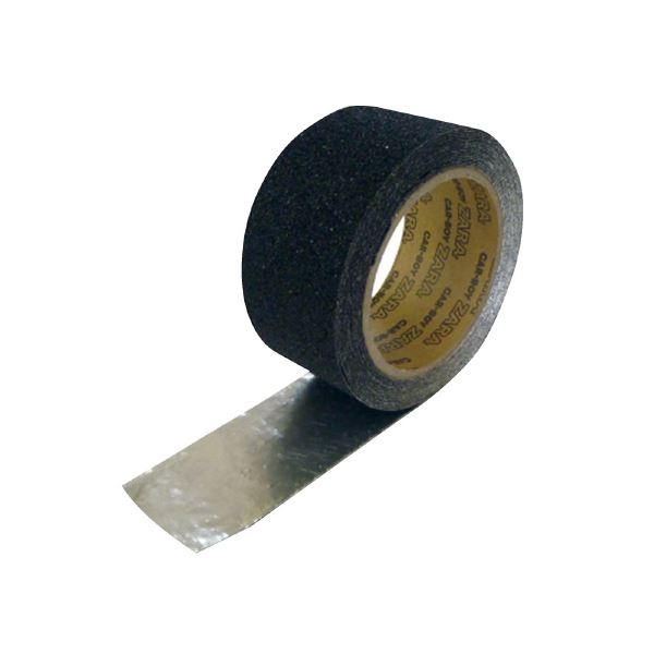 (まとめ）カーボーイ すべり止めテープザラザラブラック50mm×5m【×5セット】 黒 滑り知らずの黒い守護神 カーボーイ ノンスリップテープ ブラック50mm×5m【5個セット】 黒