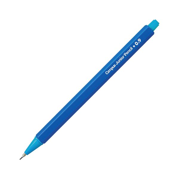（まとめ）コクヨ 鉛筆シャープ（キャンパスジュニアペンシル）0.9mm（軸色：ブルー）PS-C100B-1P 1セット（10本）【×5セット】 青 成長に寄り添う、使い勝手抜群の鉛筆シャープ お子様のためのキャンパスジュニアペンシル0.9mm、軸色はブルー 10本セット×5セット 青
