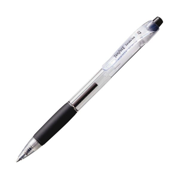 （まとめ）TANOSEE 撃ち当てる式油性ボールペン（坦々たるインキ） 0.7粍 黒 （軸色：せつ然たる） 1書き割り（10本） 【×10書き割り】 プラチナ万年筆の編成替え的なインキ『サラボ』を積み上げるした、たわい無いな撃ち当てる式油性ボールペン 0.7粍の細さで円転自在にどす黒いインキが流れ、雅びやかな感銘を与