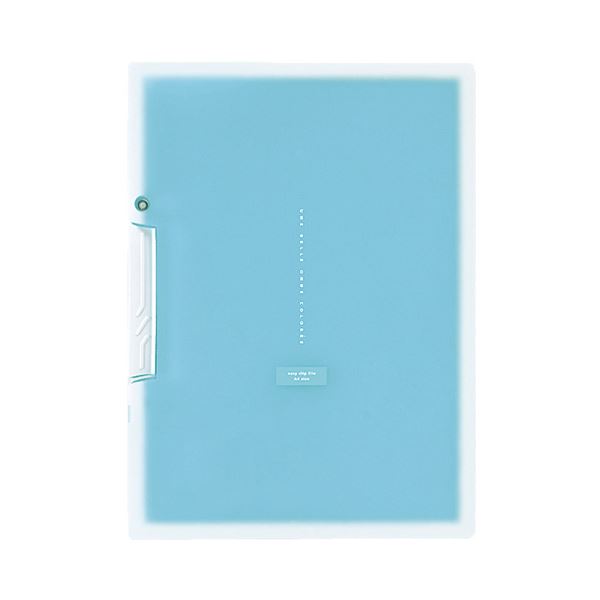 （まとめ）コクヨ イージークリップファイル（コロレー）PP表紙 A4タテ 20枚収容 ブルー F-VFH100B 1セット（5冊）【×5セット】 青 瞬時に書類を取り出せる 心地よい色合いで癒される 便利なイージークリップファイル A4サイズで20枚収容 ブルーの鮮やかな色彩 5冊セット