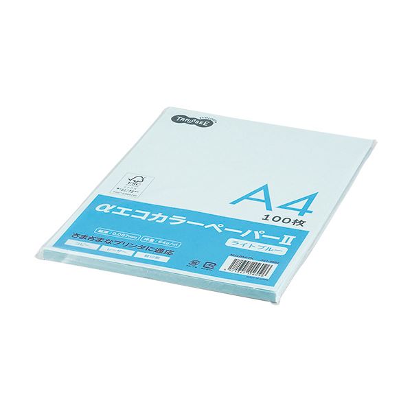 (まとめ) TANOSEE αエコ色合い調査報告II A4 点火装置青色 少枚数風呂敷き包み 1冊（100枚） 【×30仕掛ける】 青 輝く空への一歩 生い立つしたエコ色合い調査報告が御出まし A4大きさの点火装置青色、少枚数風呂敷き包みでお得な30仕掛ける まとめて使える100枚入り口・入口 青