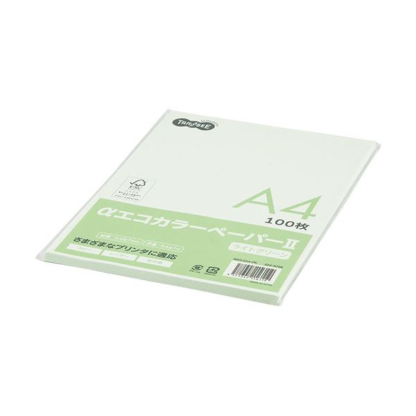(まとめ) TANOSEE αエコ色合い調査報告II A4 ライトグリーン 少枚数風呂敷き包み 1冊（100枚） 【×30仕掛ける】 緑 周囲の状況に人懐っこい色合い調査報告の新現代世界 A4大きさのライトグリーン色合いが晴れ晴れしいな少枚数風呂敷き包み、1冊に100枚 30仕掛けるでお得にGET TANOSEE αエコ色合い調査報告II