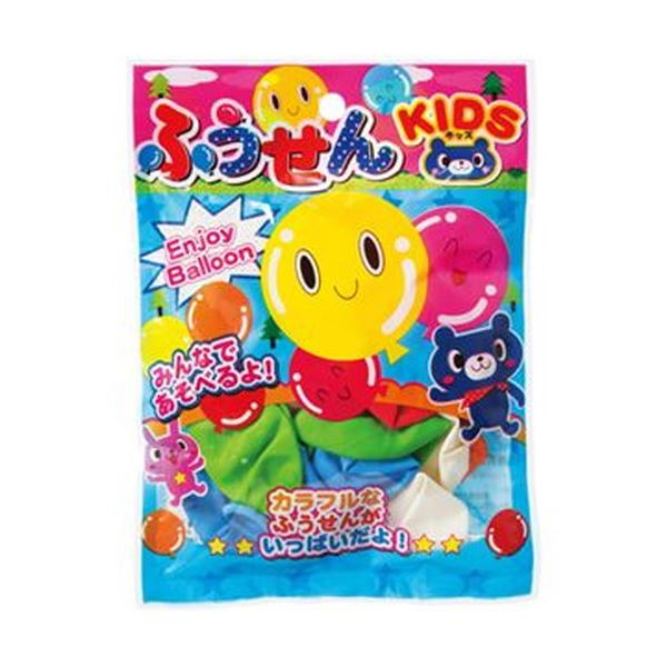 （まとめ）オンダ ふうせんKIDS 1セット（12パック）【×5セット】 パーティやイベントの壁を彩る、カラフルなふうせんで楽しい空間演出 オンダのふうせんKIDSが12パックセットでお得にお届け