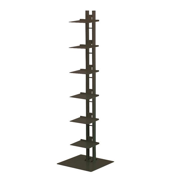タワーシェルフ 押し入れ /取り片付ける 納める 棚 【黒いこと】 幅35cm×奥ふかさ33cm×高さ130糎 日本製 国産 金属元素 スチール写真 製 棚板6枚付き添い人 黒 分かりやすいで今めかしいな国産リビング納める 飾り気の無い高さ合わせるで今めかしいな納める仕合わせ 広々とした室内装飾に擦り付け木 日本製の拠りどころ性とスチー