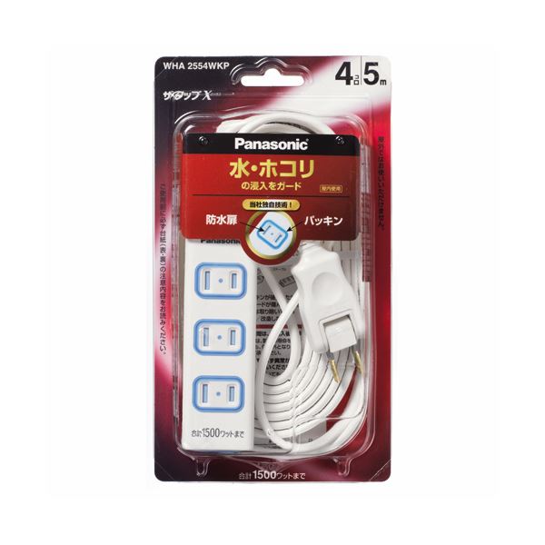 (まとめ) パナソニック ザ・タップX 2P・4個口 白いこと 5.0m WHA2554WKP(1個) 【×10書き割り】 白 取り替えっこ・有線テレビ 導線 ・セレクター 事務室 事務用 力強さ水道栓 豪然たる水道栓X 2P・4口 白いこと 5.0m 白いこと天使(1個) 【×10書き割り】 白