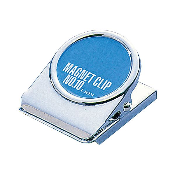 (まとめ) ライオン事務器マグネットクリップ（裏面マグネット付） W50×D65×H35mm CS-10 1個 【×30セット】 高い耐久性 頑丈 な金属 スチール 製マグネットクリップ 便利な裏面マグネット付き 大きさはW50×D65×H35mm 1個入りセットを30個