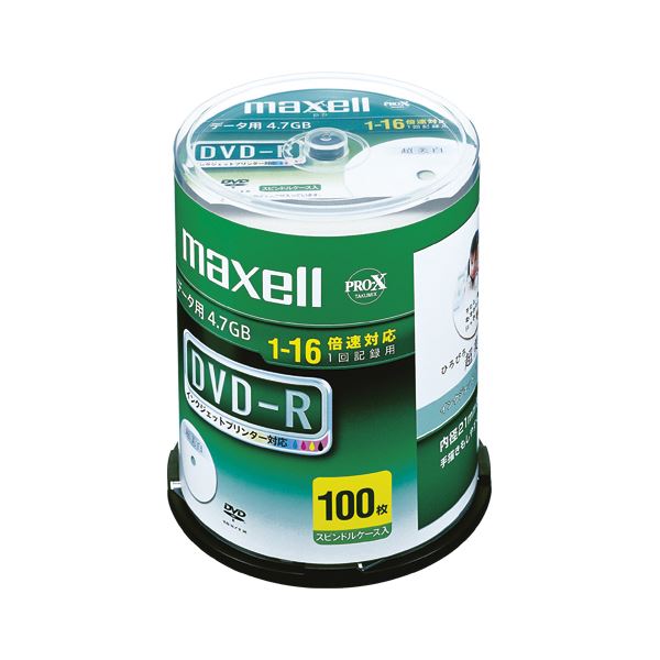 maxell データ用 DVD-R 16倍速 100枚 プリンタブル DR47WPD.100SPA 安全Shopping