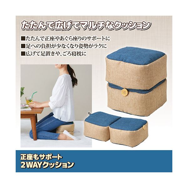 まとめ 丸辰 正座もサポート 2wayクッション 2セット Brandingidentitydesign Com