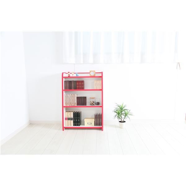 知育家具EVAキッズシリーズほんだな幅63.3cmブルー【完成品】青