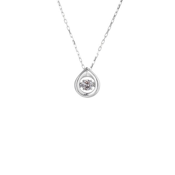 大好き ダンシングストーンペンダント ホワイトゴールドネックレス K18wg 天然ダイヤモンド0 05ct Ftw 13 Wg 白 選ぶなら Subscription Alqabas Com