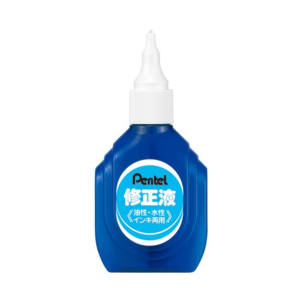 (まとめ) ぺんてる 修正液 油性・水性インキ両用 ZL1-WK 1本