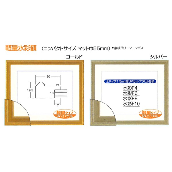 お得クーポン発行中 油絵額 キャンバス額 金の油絵額 銀の油絵額 □M10