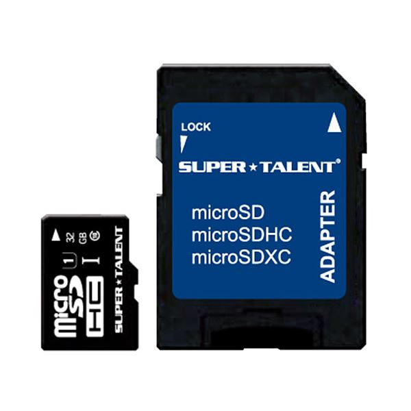 (まとめ) スーパータレント UHS-ICLASS10対応 microSDHCカード 32GB ST32MSU1P 1枚