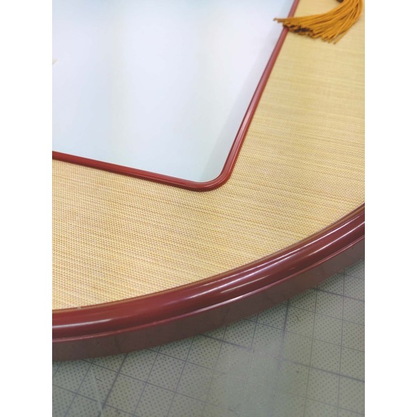 丸額和額 丸いフレーム 丸額色紙額 273 242mm 茶 septicin Com