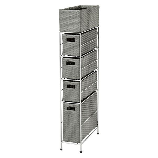 8156円 セールSALE%OFF ランドリーラック ランドリー整理 収納 洗濯カゴ チェスト タンス キャビネット ランドリーボックス 引き出し キャスター付 移動可能 車輪付き き 約 幅15.5×奥行40.5×高さ95.5cm