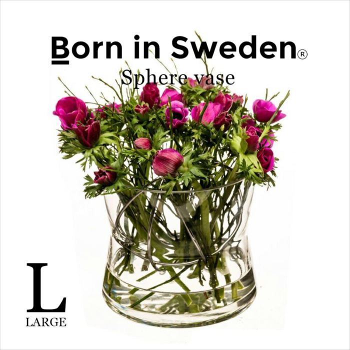 北欧雑貨 Born in Sweden スフィア・ベース（L） ステンレス/コッパー/ゴールド Sphere Vase 花瓶 おしゃれ 人気