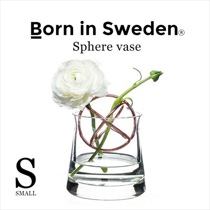 北欧雑貨 Born in Sweden スフィア・ベース（S） ステンレス/コッパー/ゴールド Sphere Vase 花瓶 おしゃれ 人気