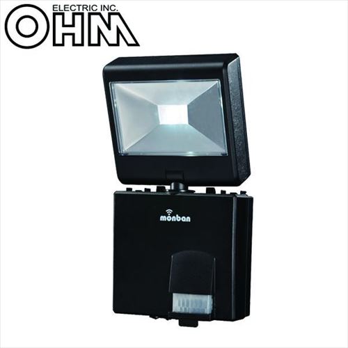 72％以上節約 お洒落 OHM monban LED 乾電池式 1灯 センサーライト LS-B114D-K dixplanet.com dixplanet.com