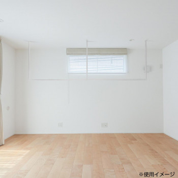 森田アルミ工業 天井付け物干し kacu(カク) ホワイト KAC289E-WH