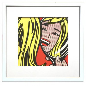 Roy Lichtenstein Girl in Mirror1963 アートパネル IRL-52857|家具・インテリア雑貨のMashup