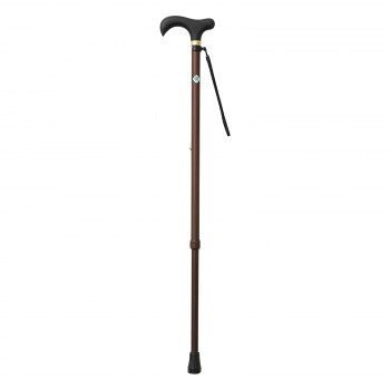 伸縮杖 とってもステッキ やわらかグリップ CH233070 C・ブラウン