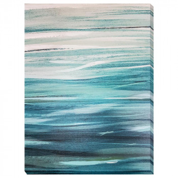 abstract blue sea wave art アートパネル IAP-53239