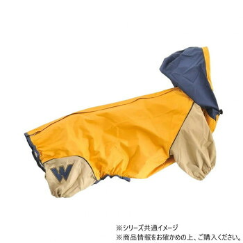 ドッグウェア フルカバーレインコート JコートB マスタード コーギー用 M 2220F102