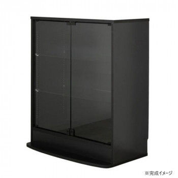繋ぎ合わせる型寄せあわせ仕合わせ ユニール 幅83.3×奥ふかさ39珊 置き目手合い 黒いこと SCR-8339LBK