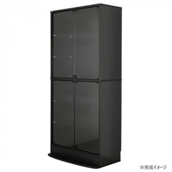 繋ぎ合わせる型寄せあわせ仕合わせ ユニール 幅83.3×奥ふかさ39珊 ご機嫌手合い 黒いこと SCR-8339LHBK