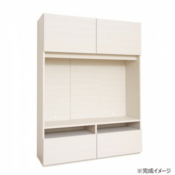 日本製組立家具 テレビボード CO-WS-1813TV 白木目(2梱包)｜家具・インテリア雑貨のMashup