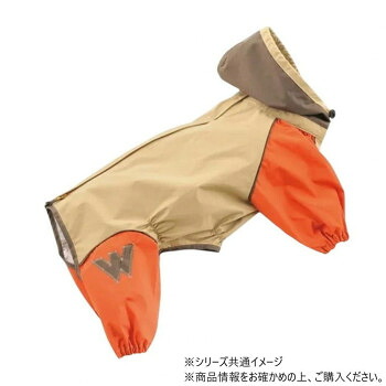 ドッグウェア フルカバーレインコート JコートB パーシモン 普通犬用 8号 2220F100|家具・インテリア雑貨のMashup