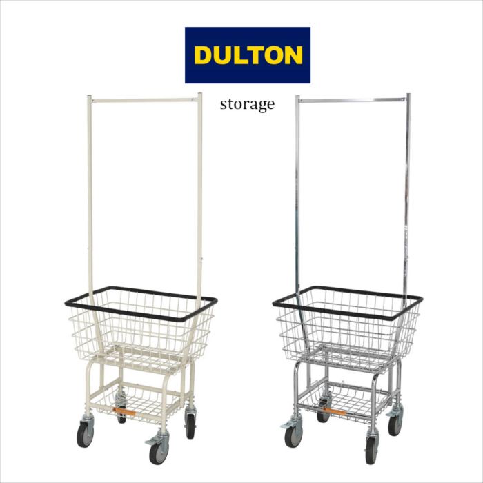 ダルトン ランドリー 手押し車 ウィズ 極点 仕合わせ LAUNDRY CART WITH POLE RACK 今めかしい 一般受け 貨物輸送込み