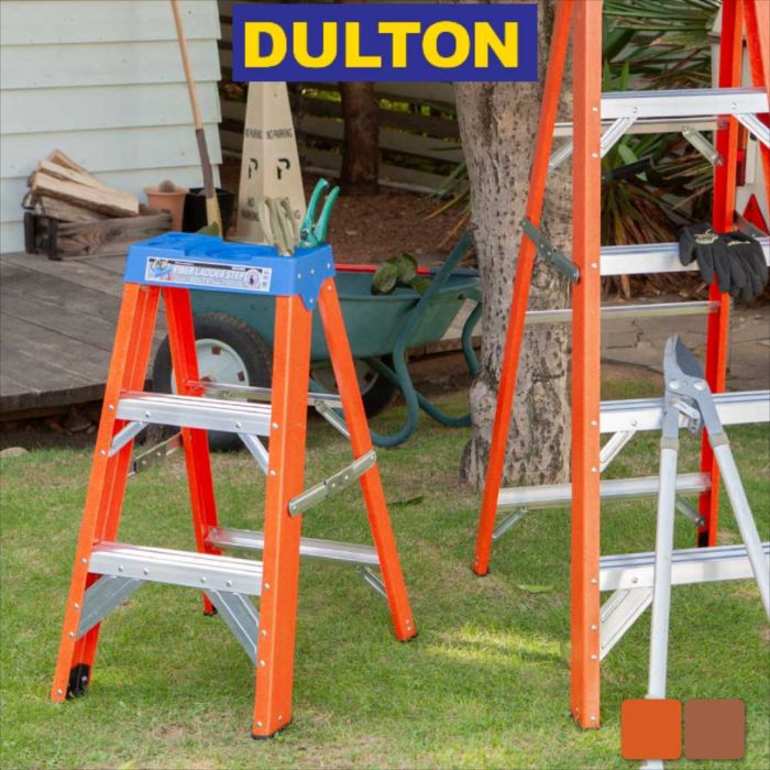 FIBER LADDER 3STEPS BROWN インダストリアル アメリカン雑貨ダルトン dulton衣料繊維 掛けはしご 3 足つき 貨物輸送込み