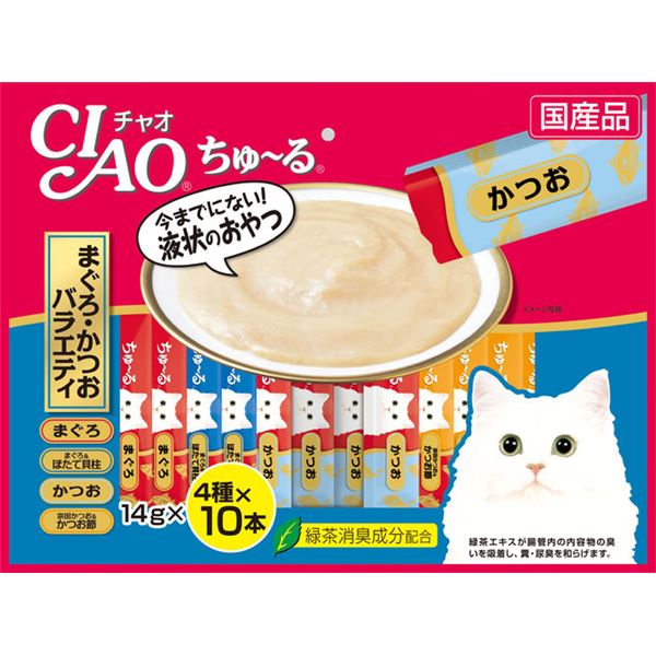 21年最新入荷 その他 ペット用品 猫フード 8セット 14g 40本 まぐろ かつおバラエティ ちゅ る まとめ Ciao Dgb Gov Bf